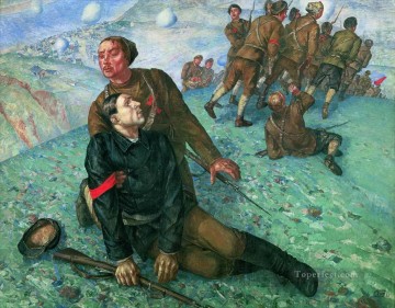  muerte pintura - Muerte del comisario Kuzma Petrov Vodkin